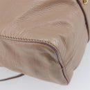 Miu Miu Hand Bag Vitellolux 2way Pink Gold Auth fm5488-17
