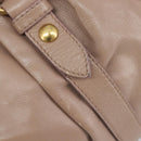 Miu Miu Hand Bag Vitellolux 2way Pink Gold Auth fm5488-18