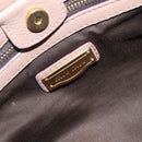 Miu Miu Hand Bag Vitellolux 2way Pink Gold Auth fm5488-22