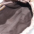 Miu Miu Hand Bag Vitellolux 2way Pink Gold Auth fm5488-23