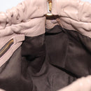 Miu Miu Hand Bag Vitellolux 2way Pink Gold Auth fm5488-24