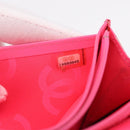 CHANEL Cambon Line Long Wallet Lamb Skin Black CC Auth fm5490-20