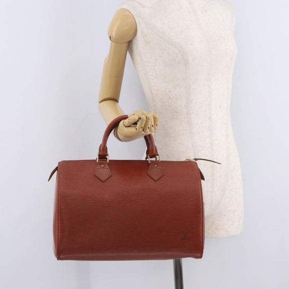LOUIS VUITTON Epi Speedy 30 Hand Bag Brown M43003 LV Auth fm5492A