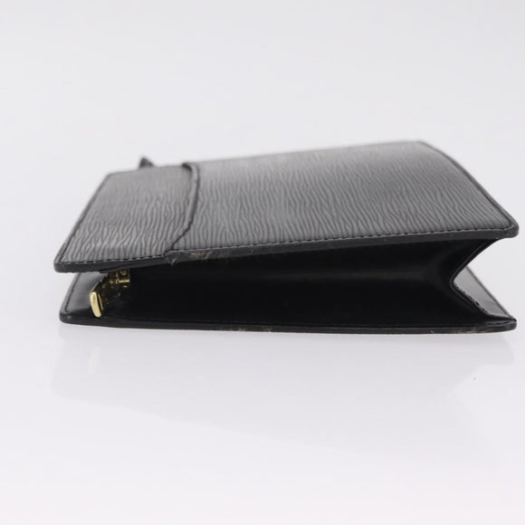 LOUIS VUITTON Epi Pochette Homme Clutch Bag Black M52522 LV Auth fm5495
