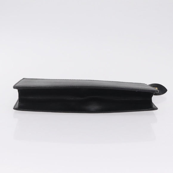 LOUIS VUITTON Epi Pochette Homme Clutch Bag Black M52522 LV Auth fm5495