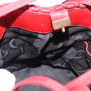 Salvatore Ferragamo Vala Tote Bag Canvas Red Gold Auth fm5497-19