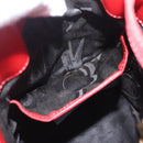 Salvatore Ferragamo Vala Tote Bag Canvas Red Gold Auth fm5497-20