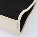 GUCCI Jackie Hand Bag Canvas Black Silver 002 1068 Auth fm5498-11