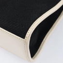GUCCI Jackie Hand Bag Canvas Black Silver 002 1068 Auth fm5498-13