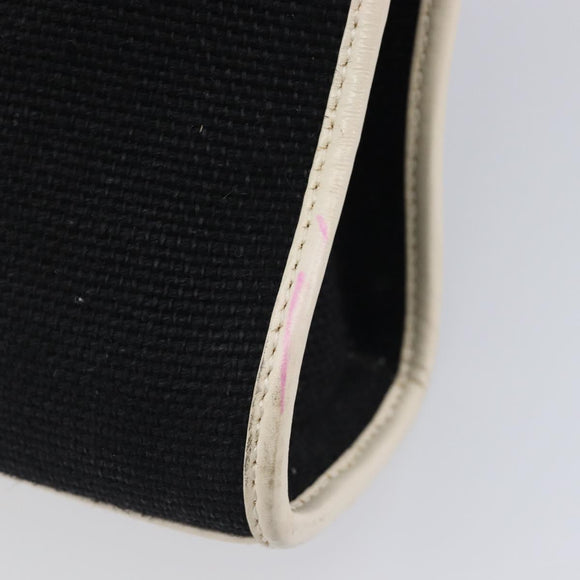 GUCCI Jackie Hand Bag Canvas Black Silver 002 1068 Auth fm5498