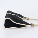 GUCCI Jackie Hand Bag Canvas Black Silver 002 1068 Auth fm5498-4