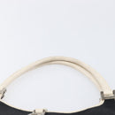 GUCCI Jackie Hand Bag Canvas Black Silver 002 1068 Auth fm5498-8