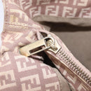 FENDI Zucchino Canvas Tote Bag Pink Gold 8BH133 Auth fm5500-25
