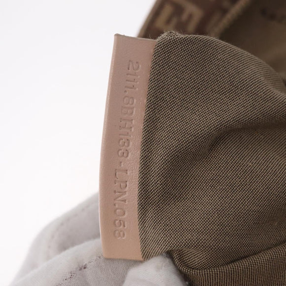 FENDI Zucchino Canvas Tote Bag Pink Gold 8BH133 Auth fm5500