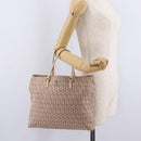 FENDI Zucchino Canvas Tote Bag Pink Gold 8BH133 Auth fm5500-28