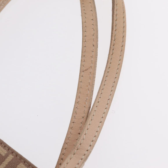 FENDI Zucchino Canvas Tote Bag Pink Gold 8BH133 Auth fm5500