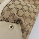 GUCCI GG Canvas Abbey Tote Bag Beige Gold 141470 Auth fm5503-12