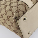 GUCCI GG Canvas Abbey Tote Bag Beige Gold 141470 Auth fm5503-13