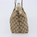 GUCCI GG Canvas Abbey Tote Bag Beige Gold 141470 Auth fm5503-5