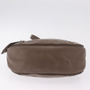 Chloe Eden Shoulder Bag Leather Gray Gold Auth fm5505-12