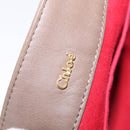 Chloe Eden Shoulder Bag Leather Gray Gold Auth fm5505-19
