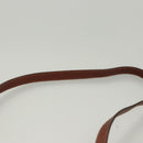 Salvatore Ferragamo Vala Hand Bag Leather Embossed 2way Brown Gold Auth gh015-14