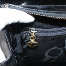 Salvatore Ferragamo Vala Shoulder Bag Patent leather Black Gold Auth gh016-20