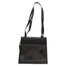 Salvatore Ferragamo Vala Shoulder Bag Patent leather Black Gold Auth gh016-2