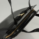 Salvatore Ferragamo Vala Shoulder Bag Patent leather Black Gold Auth gh016-6