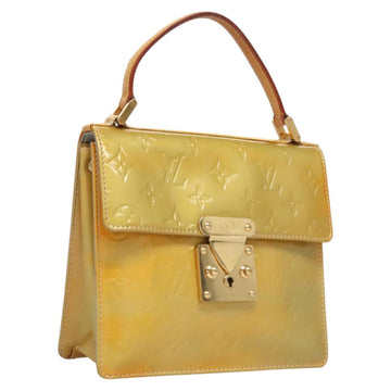 LOUIS VUITTON Monogram Vernis Spring Street Hand Bag Gris M91029 LV Auth gh022
