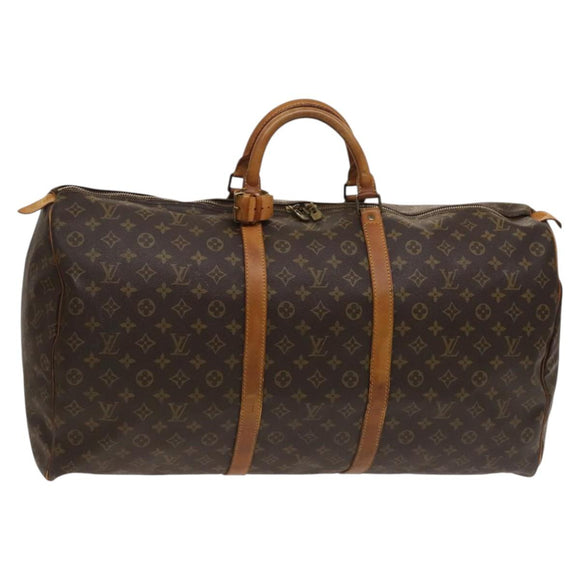 LOUIS VUITTON Monogram Keepall 60 Boston Bag M41422 LV Auth gh038