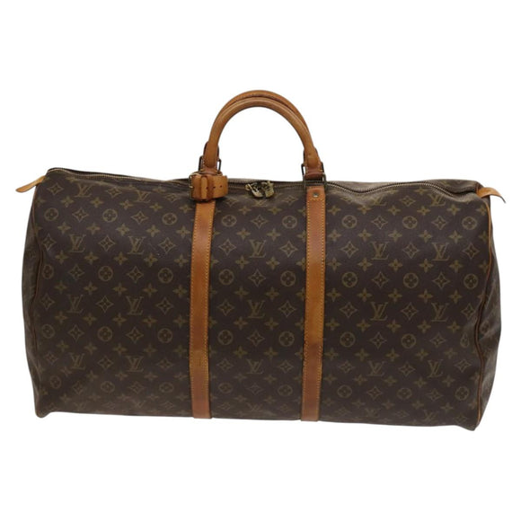 LOUIS VUITTON Monogram Keepall 60 Boston Bag M41422 LV Auth gh038