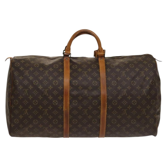 LOUIS VUITTON Monogram Keepall 60 Boston Bag M41422 LV Auth gh038