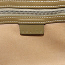 CELINE C Macadam Canvas Shoulder Bag Beige Brown Silver Auth gh040-19