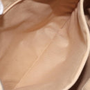 Salvatore Ferragamo Gancini Shoulder Bag Leather Beige Silver Auth gh060-22