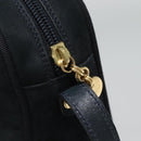 Salvatore Ferragamo Vala Shoulder Bag Suede Navy Gold Auth gh061-17