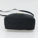 Salvatore Ferragamo Vala Shoulder Bag Suede Navy Gold Auth gh061-5