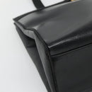 Salvatore Ferragamo Tote Bag Leather Embossed Black Gold Auth gh067-14