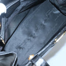 Salvatore Ferragamo Tote Bag Leather Embossed Black Gold Auth gh067-10