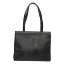 Salvatore Ferragamo Tote Bag Leather Embossed Black Gold Auth gh067-2