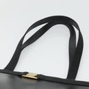 Salvatore Ferragamo Tote Bag Leather Embossed Black Gold Auth gh067-8