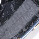 Salvatore Ferragamo Tote Bag Leather Embossed Navy Gold Auth gh069-11