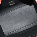 CELINE Trapeze Medium Hand Bag Suede Leather 2way Red Silver Auth gh084-17