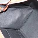 CELINE Trapeze Medium Hand Bag Suede Leather 2way Red Silver Auth gh084-19