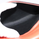 CELINE Trapeze Medium Hand Bag Suede Leather 2way Red Silver Auth gh084-21