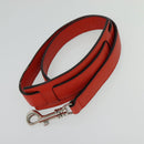 CELINE Trapeze Medium Hand Bag Suede Leather 2way Red Silver Auth gh084-23