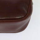 Salvatore Ferragamo Vala Shoulder Bag Leather Brown Gold Auth gh091-13