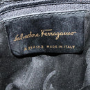 Salvatore Ferragamo Vala Shoulder Bag Leather Brown Gold Auth gh091-15