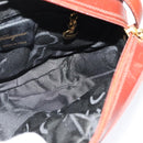 Salvatore Ferragamo Vala Shoulder Bag Leather Brown Gold Auth gh091-17
