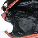 Salvatore Ferragamo Vala Shoulder Bag Leather Brown Gold Auth gh091-18